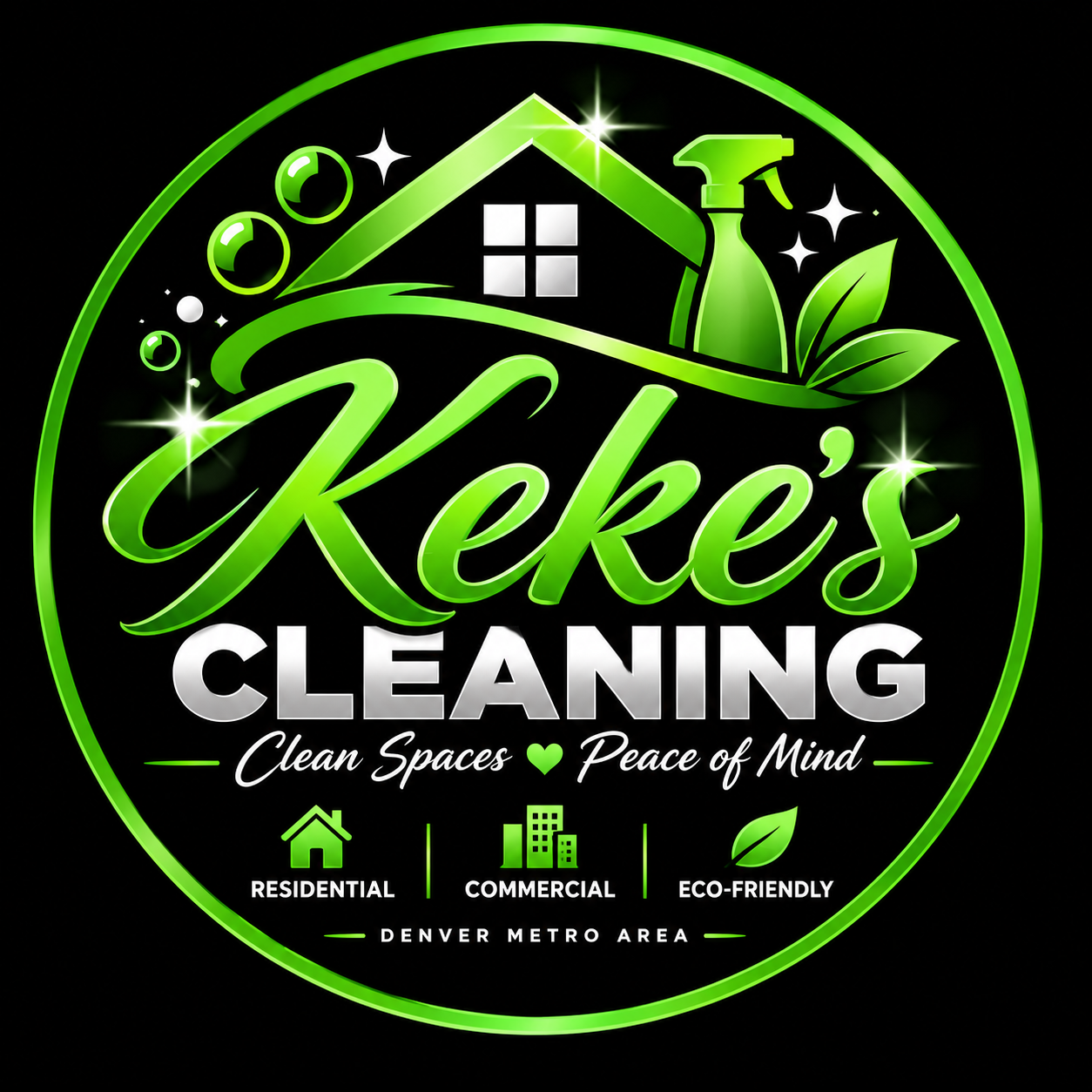 Kekes Cleaning logo badge